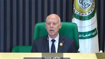   رئيس تونس في القمة العربية بالجزائر: الوطن العربي يعيش أوضاعا صعبة