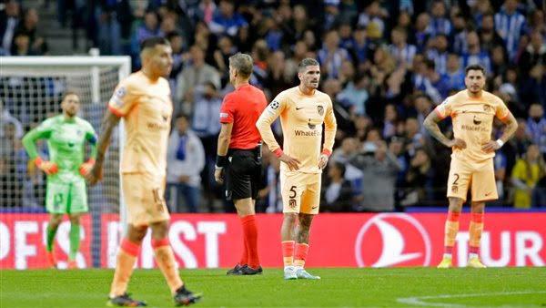 بورتو البرتغالي يحسم صدارة المجموعة الثانية بأبطال أوروبا بفوزه على أتلتيكو مدريد 2-1