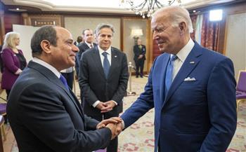 الرئيس السيسى يستقبل نظيره الأمريكى فور وصوله