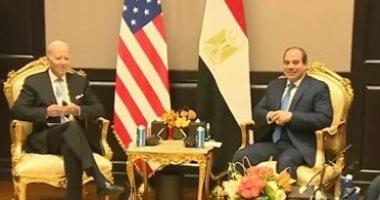 بايدن لـ الرئيس السيسي: مصر أم الدنيا وهي أنسب مكان لعقد قمة المناخ