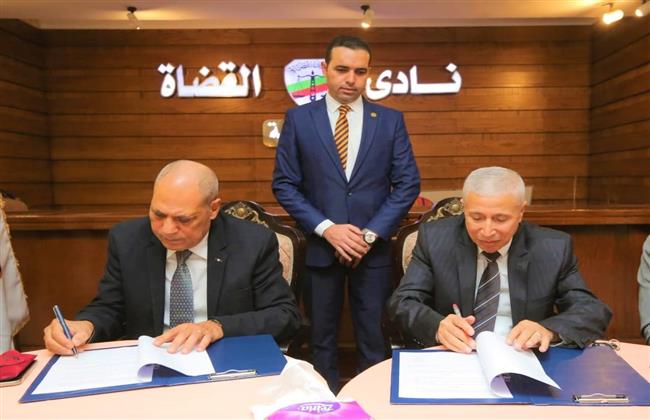 بروتوكول تعاون  بين نادي القضاة و أصدقاء مكتبة الإسكندرية