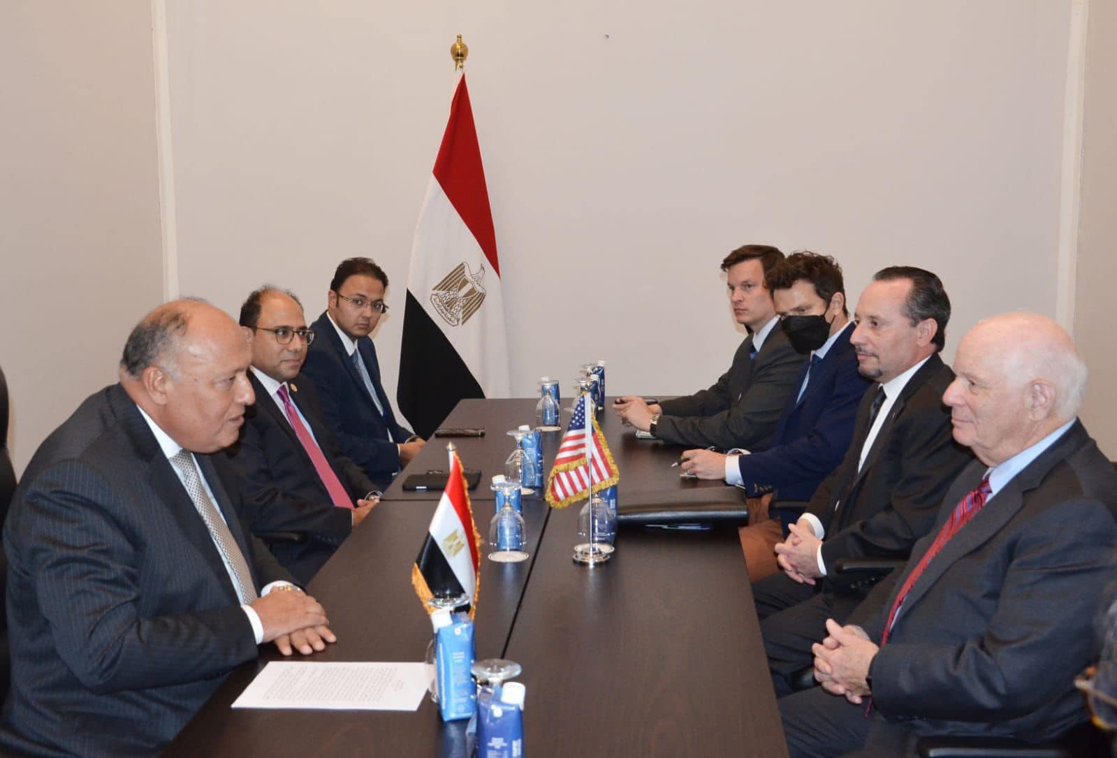 وزير الخارجية يؤكد على العلاقات الاستراتيجية بين مصر والولايات المتحدة