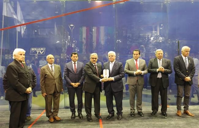 وزراء التعليم العالي والرياضة والصحة يشهدون نهائي بطولة العالم للجامعات للإسكواش