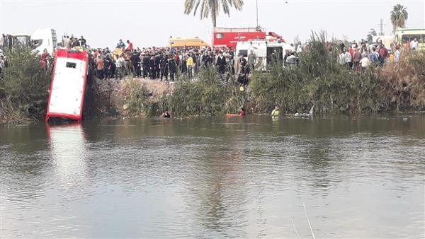 انتشال جثتين جديدتين من ضحايا حادث أتوبيس الدقهلية بعد 48 ساعة من البحث