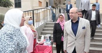   محافظ بنى سويف يتفقد سير العمل فى حملة التبرع بالدم بديوان عام المحافظة