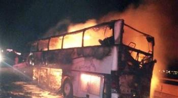   مصرع 16 شخصا حرقا إثر حادث مروري جنوب غربي الجزائر