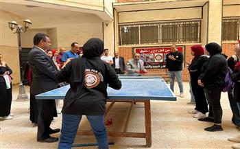 «حقوق قنا» تنظم بطولة لـ تنس الطاولة لطلاب وطالبات الكلية