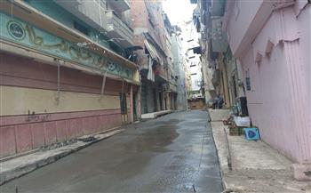  رصف وتركيب أنترلوك في عدد من شوارع مدينة دمياط 