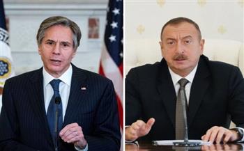   محادثات هاتفية بين رئيس أذربيجان ووزير الخارجية الأمريكي بشأن مفاوضات السلام مع أرمينيا