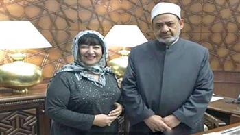 أديبة قبطية: الإمام الطيب مصدر إلهام لكثير من محبي السلام والإخاء الإنساني
