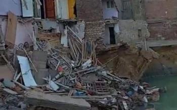 انهيار جدار منزل مهجور في حلوان بدون إصابات