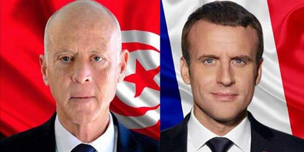 الرئيسان التونسي والفرنسي يؤكدان حرصهما على تعزيز علاقات التعاون