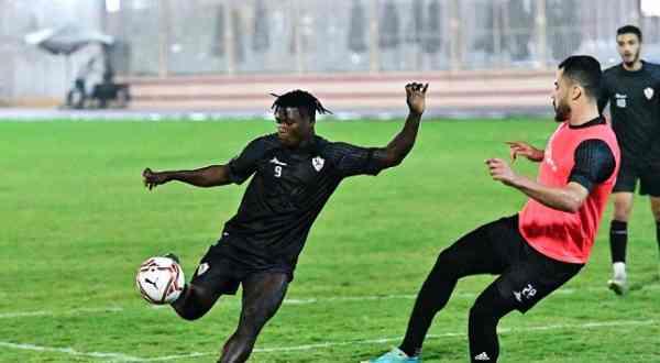 سامسون لاعب الزمالك يخوض تدريبات انفرادية عقب مباراة انبي