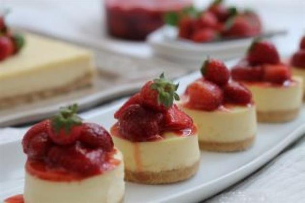 أسهل طريقة لعمل ميني تشيز كيك الكرز