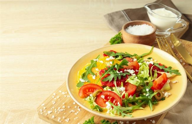 طريقة عمل السلطة الخضراء بصوص البرتقال للرجيم