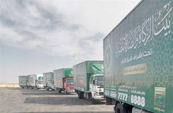 وفد بيت الزكاة والصدقات يزور شمال سيناء لاستكمال توزيع المساعدات