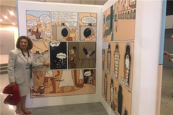 معرض صور لـ"تان تان" بالمتحف القومي للحضارة المصرية بمناسبة بالعيد الوطني لبلجيكا