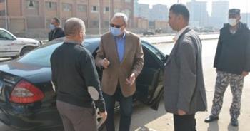 محافظ القليوبية يتابع أعمال النظافة بمحور الخصوص طريق شركات البترول بشبرا
