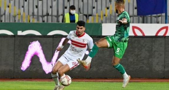 الزمالك يتعادل سلبيا مع المصري في الشوط الأول