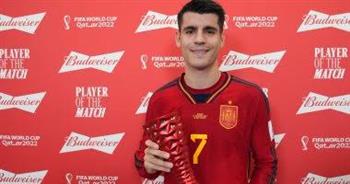   ألفارو موراتا يتوج بجائزة أفضل لاعب في مباراة إسبانيا وألمانيا بكأس العالم