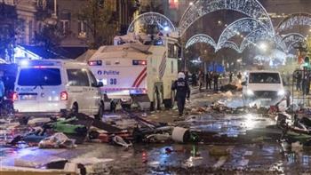   اعتقال العشرات في بروكسل أثاروا الشغب بعد هزيمة بلجيكا من المغرب