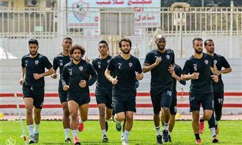 لاعبو الزمالك يخوضون تقسيمة فنية مصغرة