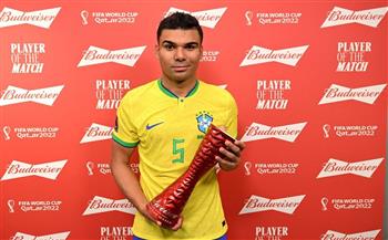   كاسيميرو يفوز بجائزة أفضل لاعب في لقاء البرازيل وسويسرا بكأس العالم