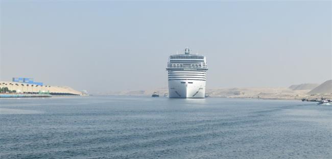 قناة السويس تشهد عبور أحدث السفن السياحية في العالم MSC WORLD EUROPA 