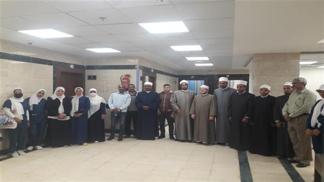 وفد مشيخة الأزهر الشريف يزور مستشفى الباطني التخصصي بجامعة أسوان