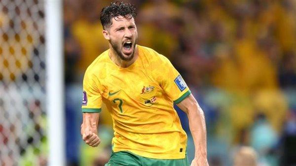 الأسترالى ماثيو ليكى يتوج بجائزة أفضل لاعب بمباراة الدنمارك بكأس العالم