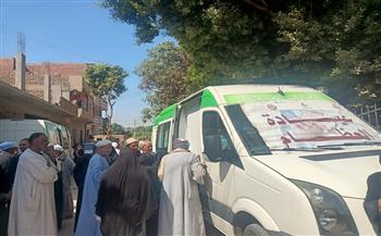  الكشف على ١٢٣١ مواطنًا بقافلة طبية مجانية بقرية الشاورية بنجع حمادي