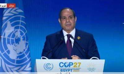 السيسي في قمة كوب 27: أنا مستعد للعمل على إنهاء الحرب الروسية الأوكرانية