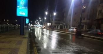 الأمطار تضرب محافظة دمياط