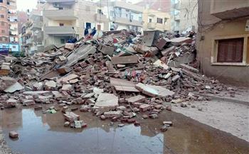   إصابة شخصين إثر انهيار منزل فى إمبابة