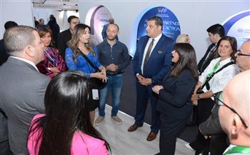 وزيرة الهجرة تتفقد جناح التحالف الوطنى بمؤتمر قمة المناخ cop27