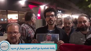   بالفيديو.. وقفة تضامنية مع النائب عمرو درويش في مدريد