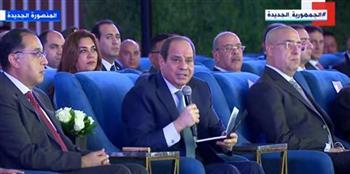 السيسي: بناء المدن الجديدة ضرورة قصوى في ضوء الزيادة السكانية المطردة
