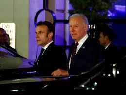   الرئيس الأمريكي يستقبل نظيره الفرنسي في البيت الأبيض
