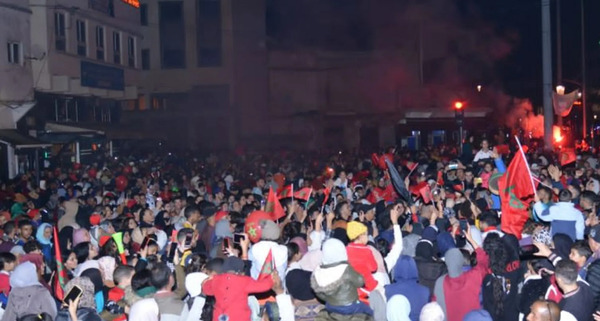 احتفالات عربية ومصرية في عمان بمناسبة تأهل المغرب لنصف نهائي كأس العالم بقطر