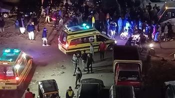 مصرع شخص وإصابة 4 آخرين بينهم أجنبية في حادث تصادم ببنها 