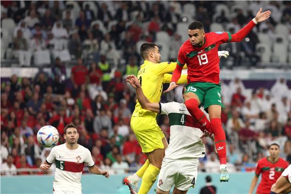 المغرب يتقدم على البرتغال بهدف نظيف في الشوط الأول بربع نهائى كأس العالم