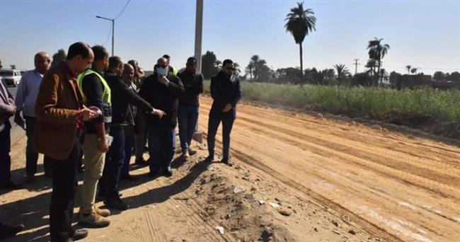محافظ أسيوط يتفقد أعمال تنفيذ المرحلة الأولى من ازدواج طريق "أسيوط - ديروط" الزراعي 