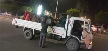 رفع 880 حالة إشغال طريق مخالف بـ 3 مراكز بالبحيرة 