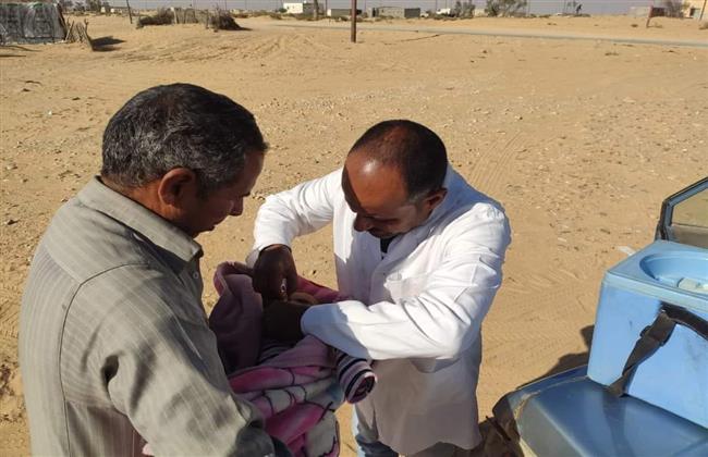 فرق حملة التطعيم ضد شلل الأطفال تصل منازل شمال سيناء