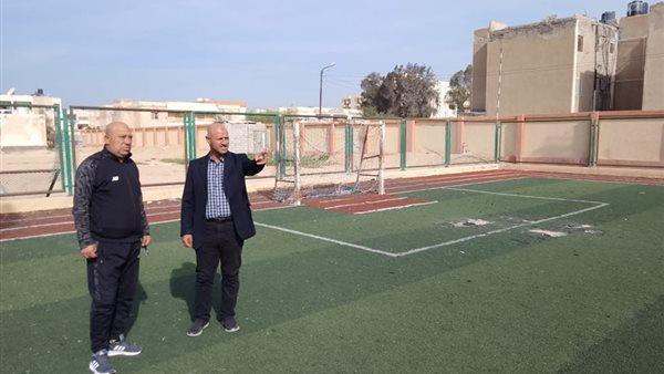 وكيل الشباب بشمال سيناء يتفقد نادي أبو صقل الرياضي