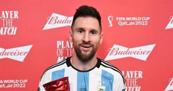 للمرة الرابعة في المونديال.."ميسي" يحصد جائزة أفضل لاعب في مباراة الأرجنتين 