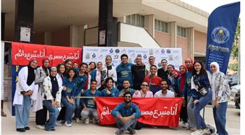   "أنا متبرع مصري دائم".. جامعة أسيوط تدعم حملات التبرع بالدم 