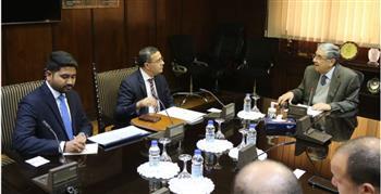 وزير الكهرباء يستقبل سفير الهند بالقاهرة 