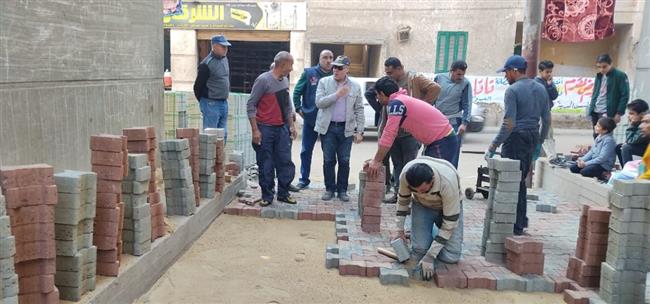 تركيب انترلوك بمركز أبو حمص بتكلفة 250 ألف جنيه