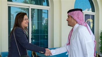   وزيرة التخطيط تلتقي عدد من  الوزراء القطريين لبحث سبل تعزيز التعاون